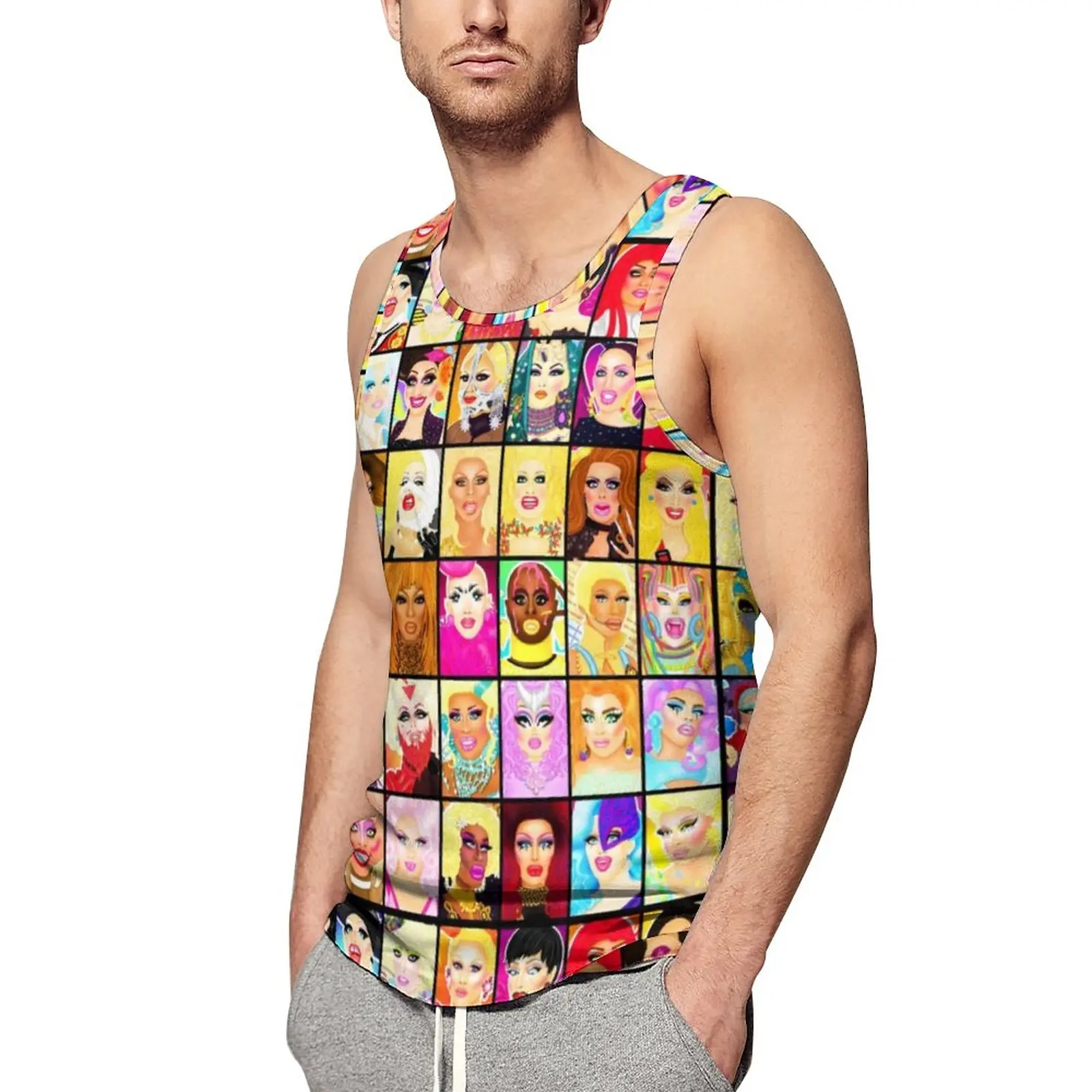 

LIFE IS A DRAG Drag Queen Tank Top Mens Rpdr Rupauls Drag Race Lgbt Training Oversize Tops Daily Vintage Design Sleeveless Vests