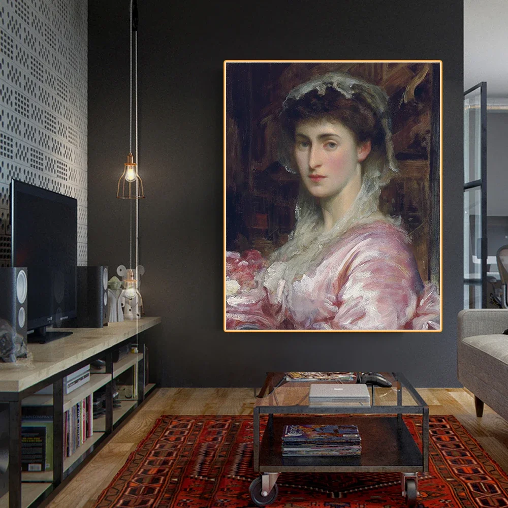 Фредерик Лейтон холст картина маслом Му Сатририс Миссис Генри Эванс Гордон