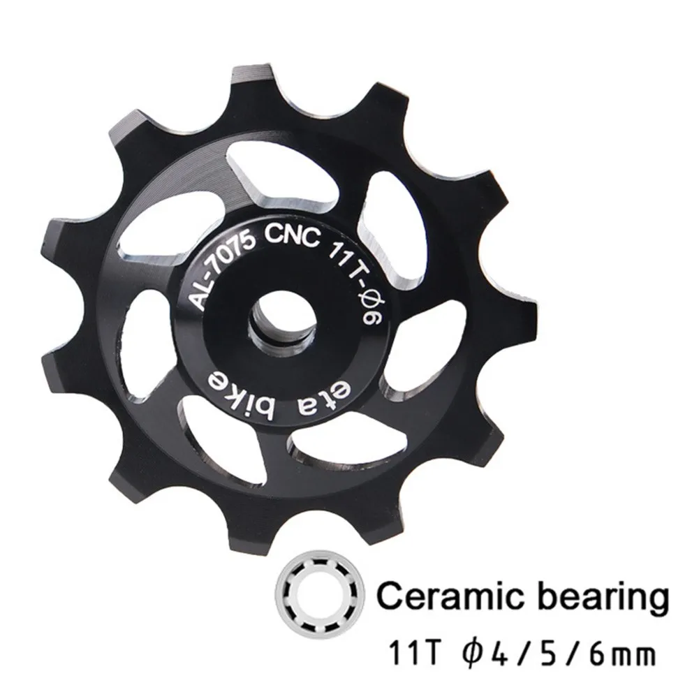 

Aluminum Alloy Bicycle Pulley Wheel Ceramic Bearing Bicycle Ceramic Bearing Fittings 11T Parts Pulley Wheel Road Bike