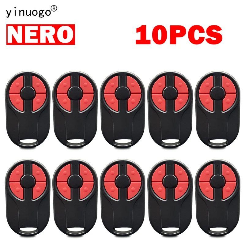 

10PCS NERO RADIO 8101-1M 8101-2M 8101-4M Garage Remote Control Barrier Keychain 434.42MHz Gate Automation NERO RADIO 8101-2M