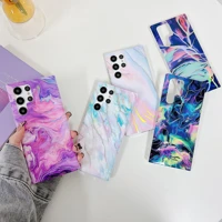 laser marble phone case for samsung s22 ultra note20 s21 plus s20fe a32 5g a51 a71 4g a52 a72 a50 a70 a13 a33 a53 a12 a21s cover