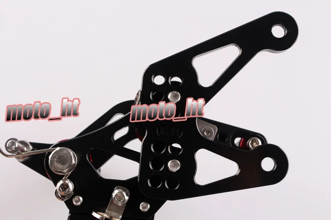 Aluminum Motorcycle Rearset Rear Set Footpegs Adjustable For YAMAHA YZF R1 2007 2008 YZF-R1 Black