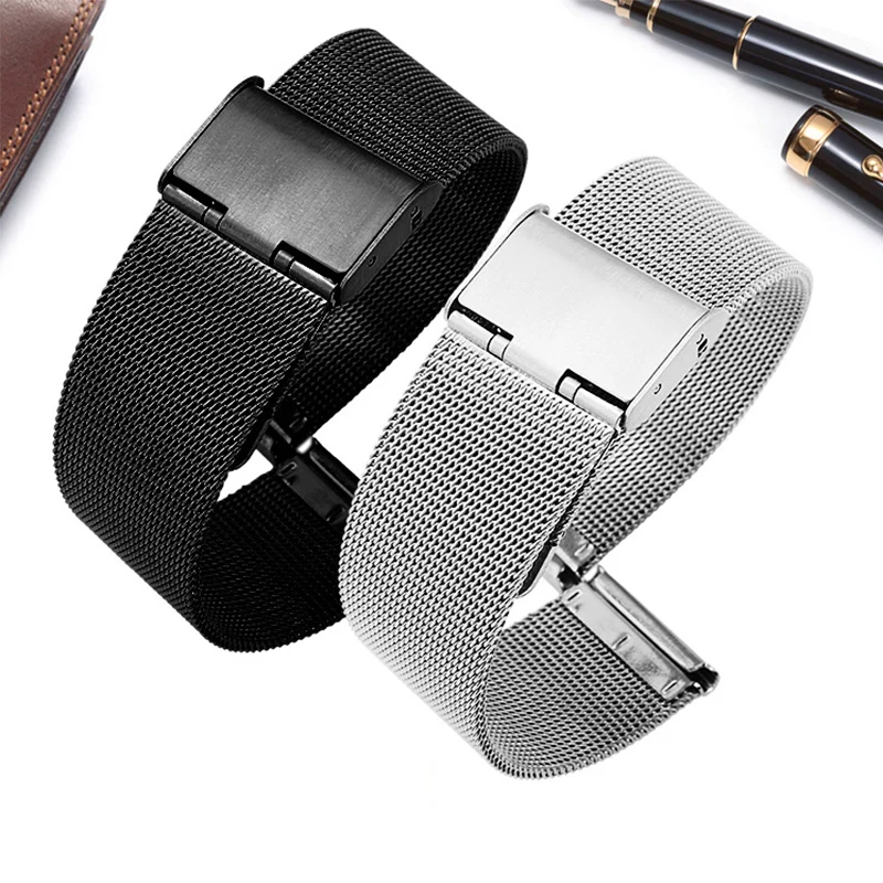 

Galaxy Watch 4 Classic 42mm 46mm Metal band for Samsung Galaxy Watch 4 40mm 44mm strap mesh loop Stainless Steel Bracelet