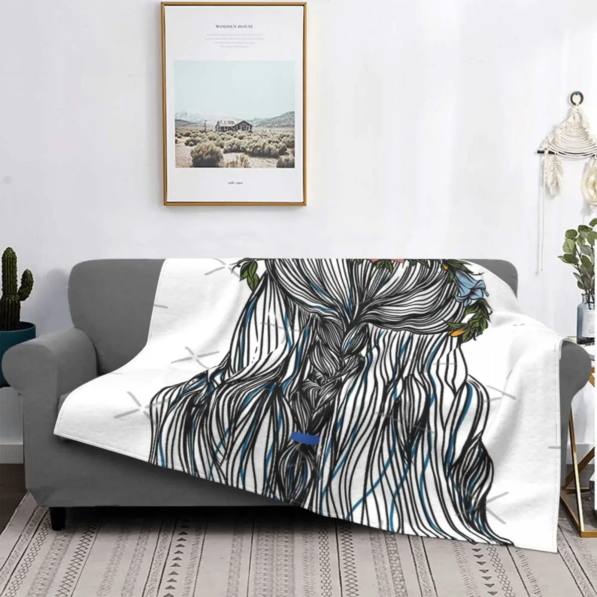 

Manta de banda para el pelo, a cuadros colcha para cama, sofá, manta de lana, colcha de Picnic