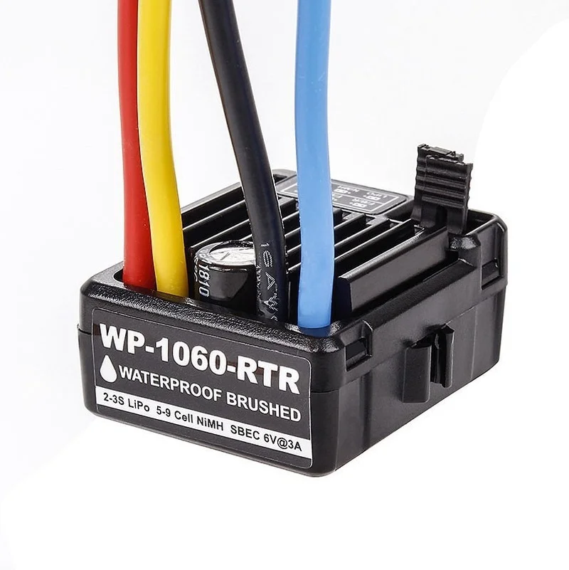 

1060 Brushed ESC 60A Fully Waterproof ESC RTR HSP Crawler Model Car Boat Model
