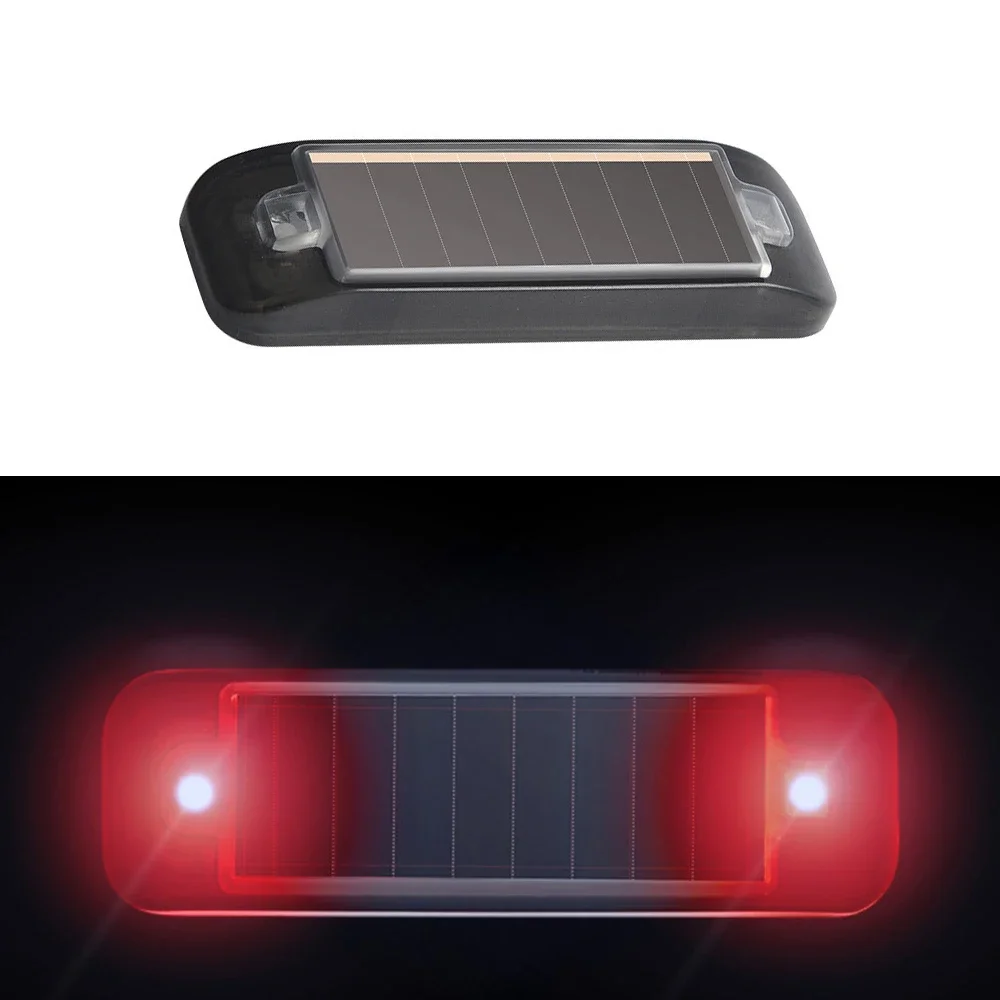 

Водонепроницаемый светодиодный автомобильный предупредительный светильник на солнечной энергии, имитация сигнализации, беспроводная противоугонная сигнальная лампа, мини-ночная охранная вспышка