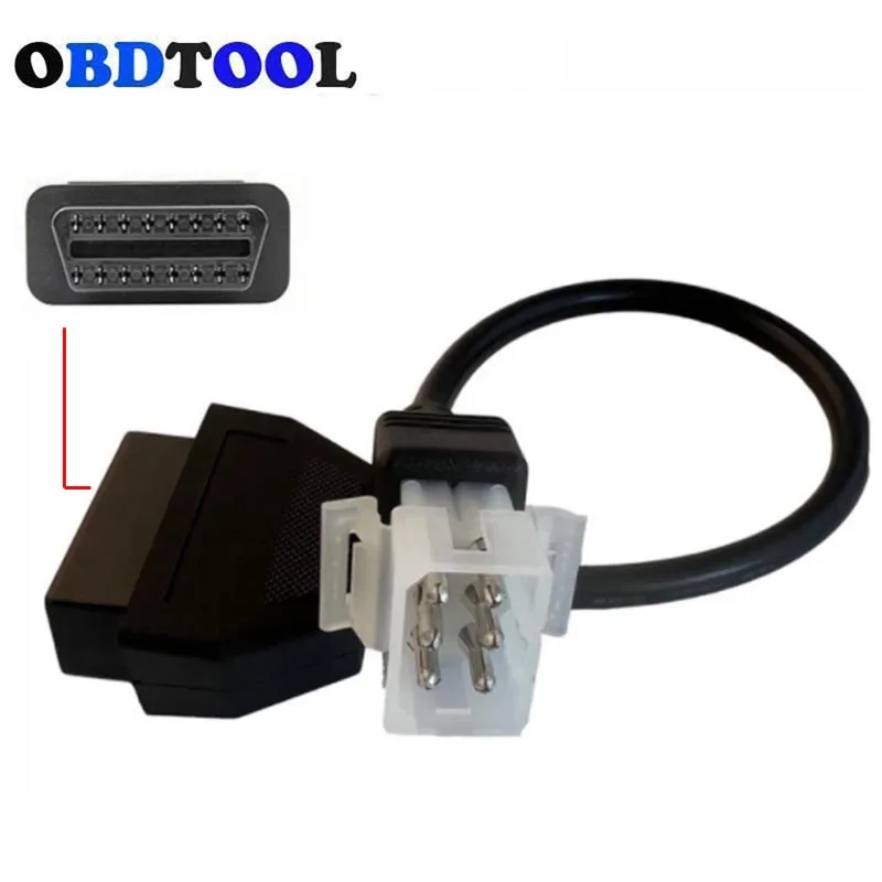 

Диагностический кабель OBD 6-контактный/16-контактный, с адаптерами для мотоциклов