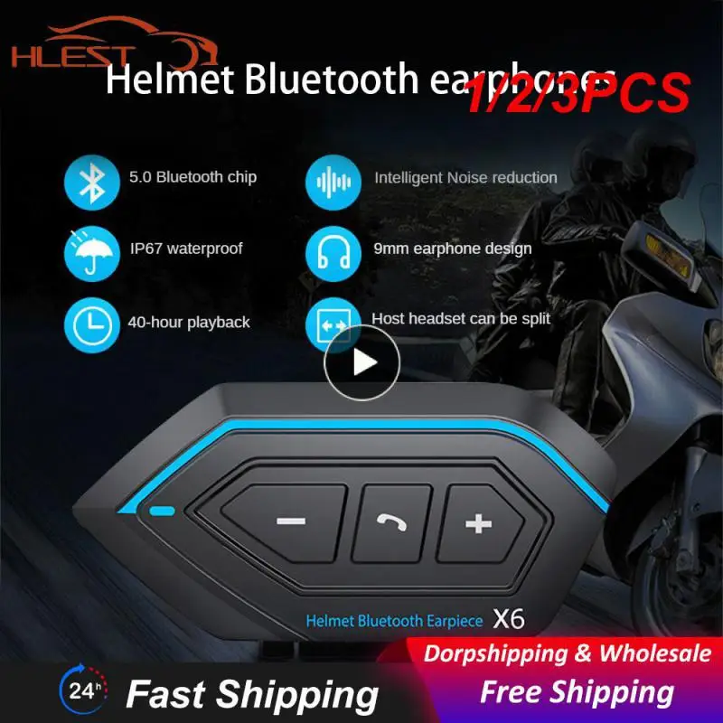 

1/2/3 шт., водонепроницаемые Bluetooth-наушники для мотоцикла