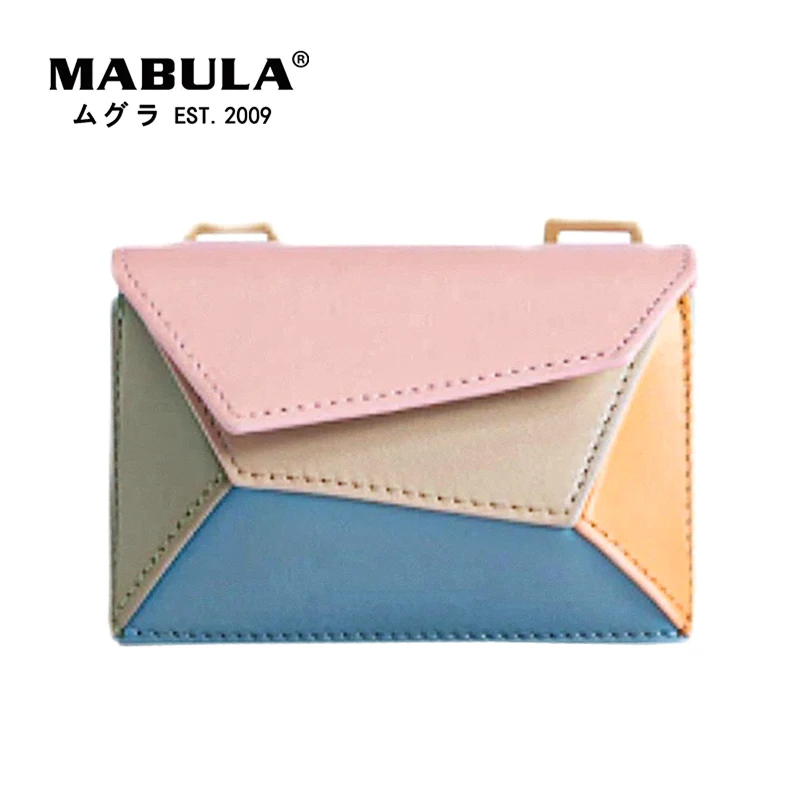 

Женская сумка через плечо MABULA, простая сумка через плечо с геометрическим дизайном, маленькая квадратная сумка на плечо, 2022, модная многосло...