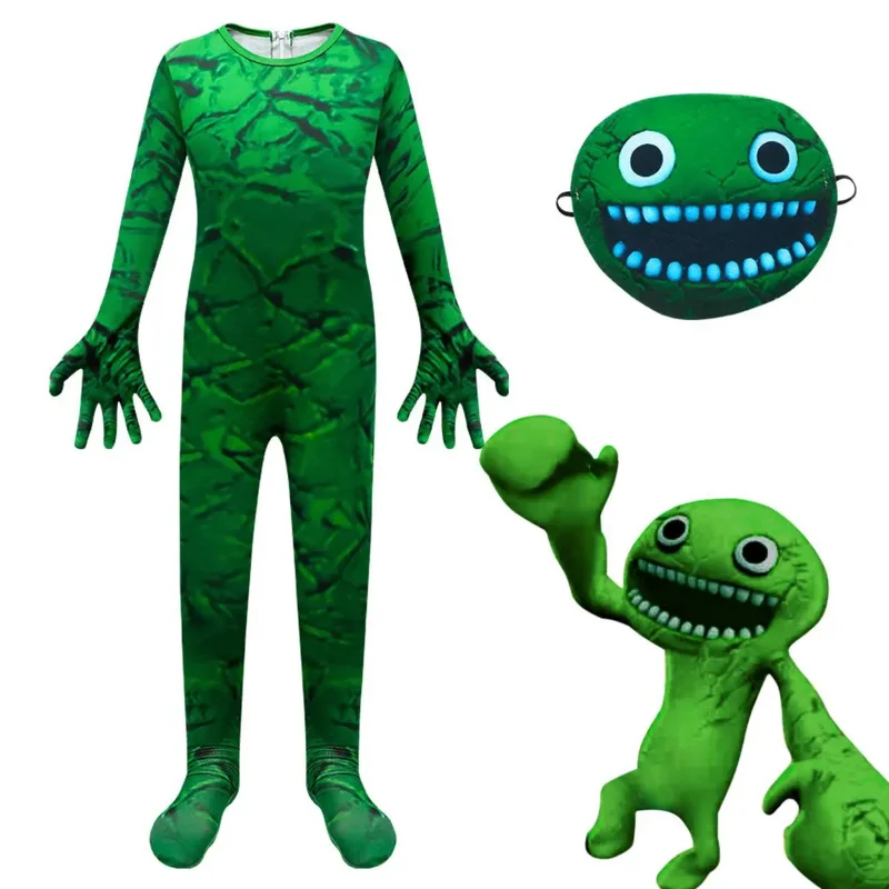 Костюм для косплея Garten of Banban зеленое боди в стиле Джамбо Джош раньше комбинезон