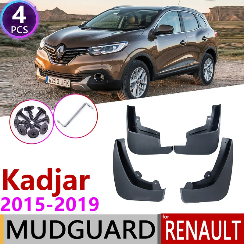 

4 PCS Front Rear Mudguar for Renault kadjar 2015 2016 2017 2018 2019 Fender Mud Flaps Guard Splash Flap Mudguard Car Accessories