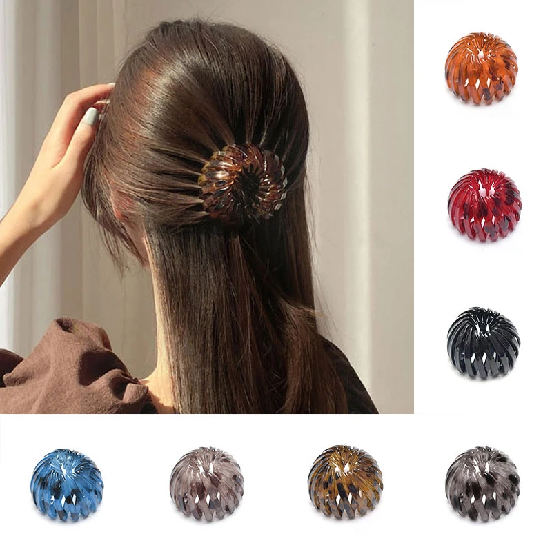 

Bird Nest Ball Hair Claws Elegant Shiny Female Hair Accessories Crystal Rhinestone Hairpin Ponytail Holder Hair Clip Headwears