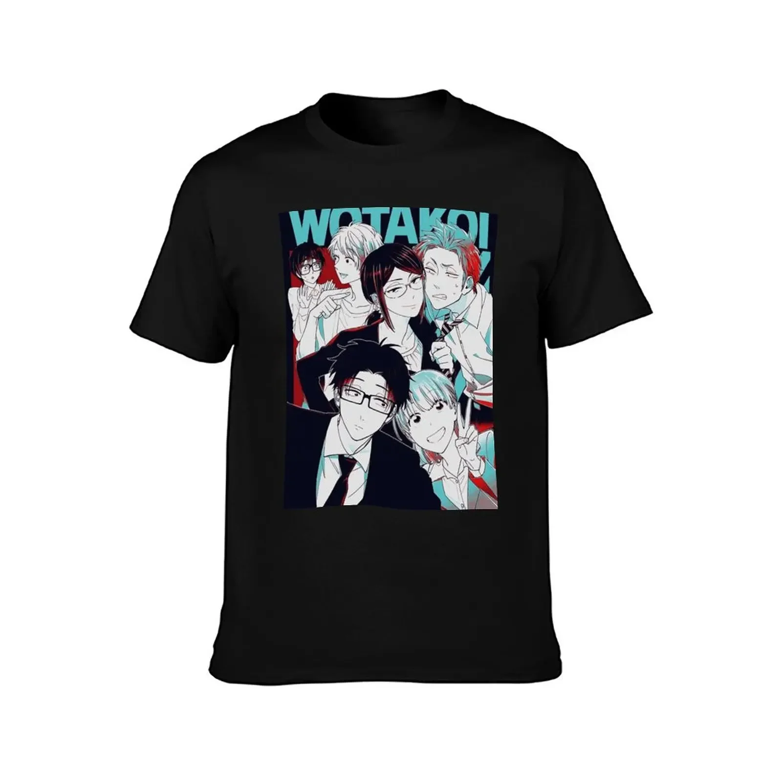 Футболка с аниме Wotakoi мужская футболка рисунком рэпера мужские футболки большого
