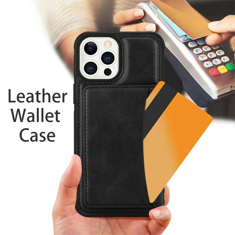 Luxury Wallet Leather Case for IPhone 12 13 11 Pro Max Cover Card Holder for IPhone XR X XS Max 7 8 14 Plus Cases Fundas Coque
