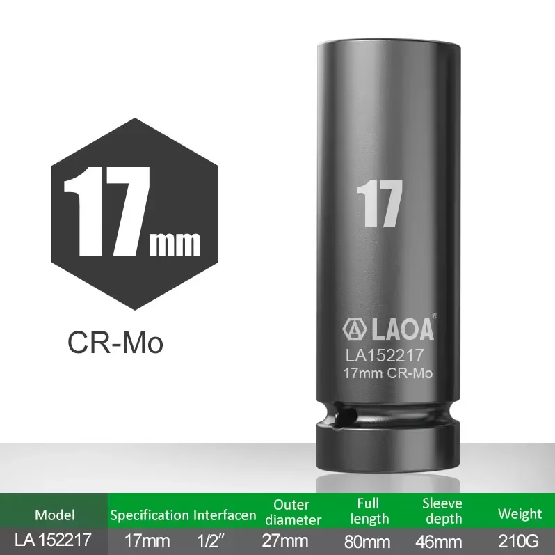 

Торцевые головки LAOA 1/2 дюйма 17-32 мм