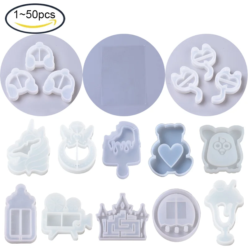 

50Pcs Plastic Sealing Protective Films Transparent Sealing Film Stickers Free Cutting 130x90x0.2mm or 1pc Shaker Mold