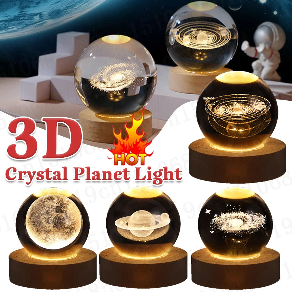 Искусственный Хрустальный Шар Система Ночника Молочный Путь Цветная Светящаяся