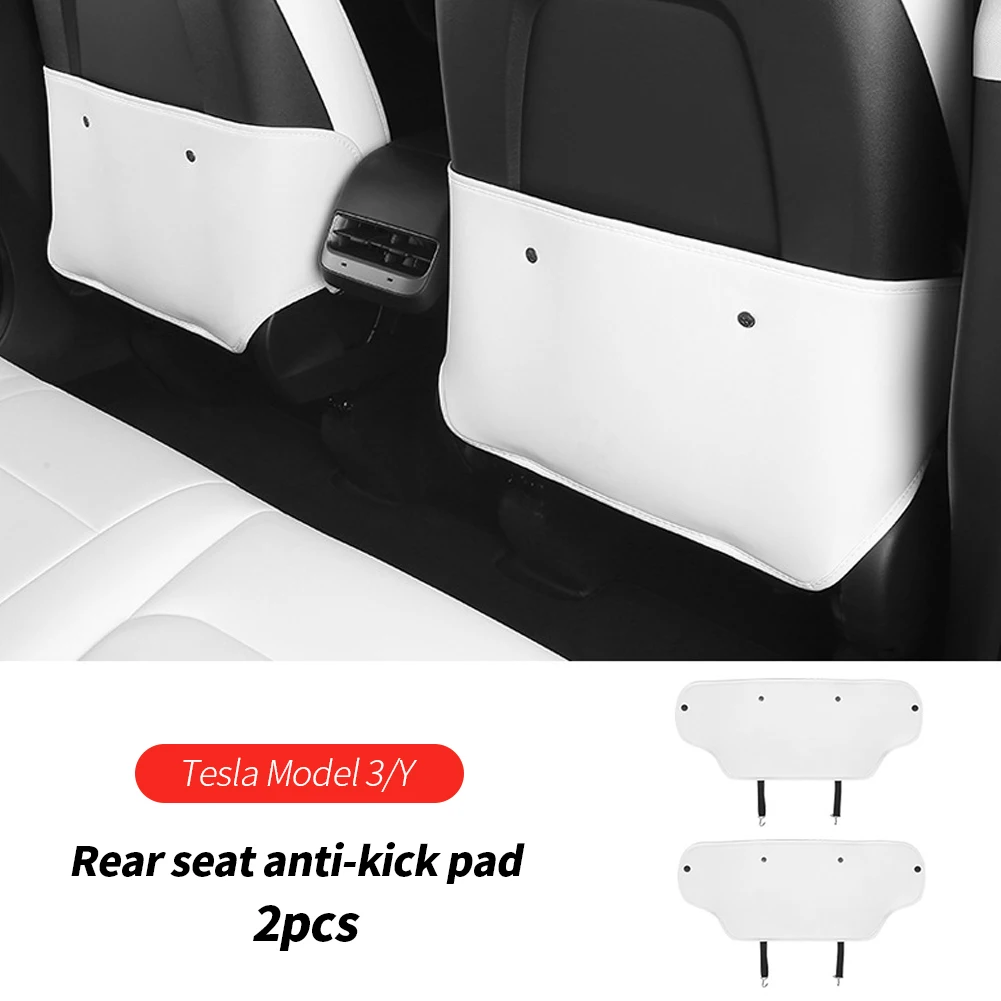 

For Tesla Model 3 model Y Seat Back Car Anti Kick Pad Protector Interior Child Anti Dirty Leather Styling Accessories Decoration