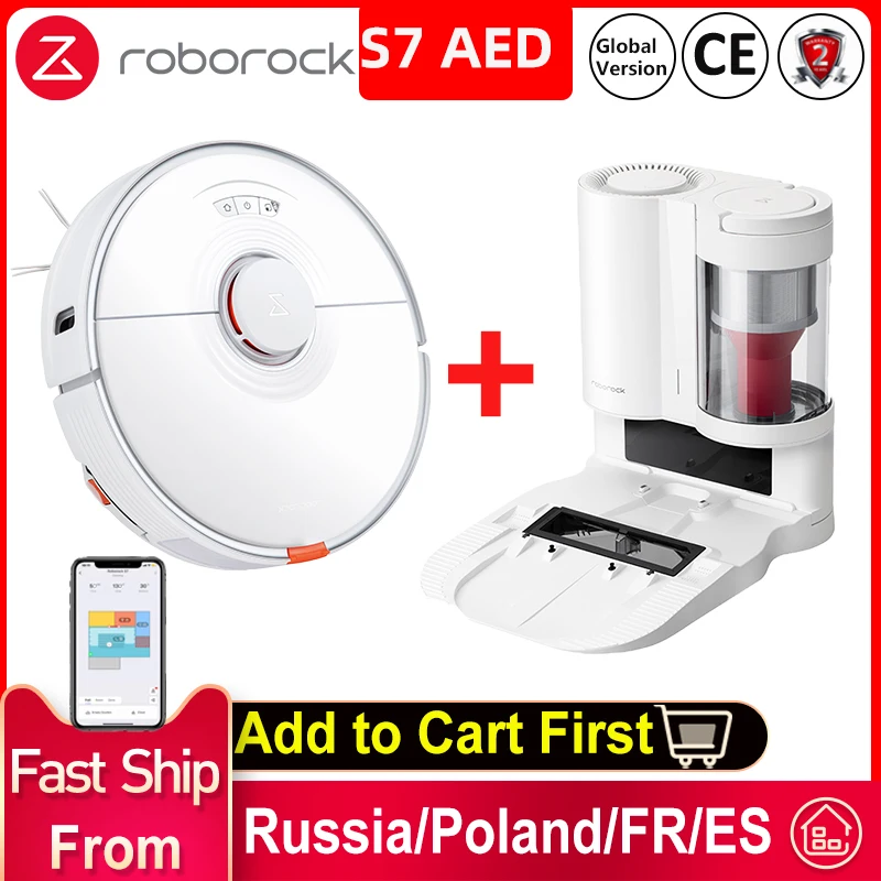 Roborock S7 Plus Автоматическая пустая док-станция лучший робот-пылесос Лазерная