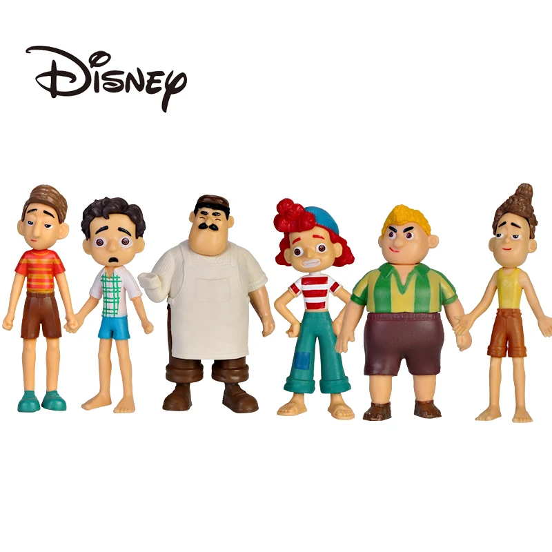 

6pcs Disney Movie LUCA Action Figure Sea Monster Deluxe Figurine Alberto Machiavelli Luca Anime Doll Toys Gifts for Children
