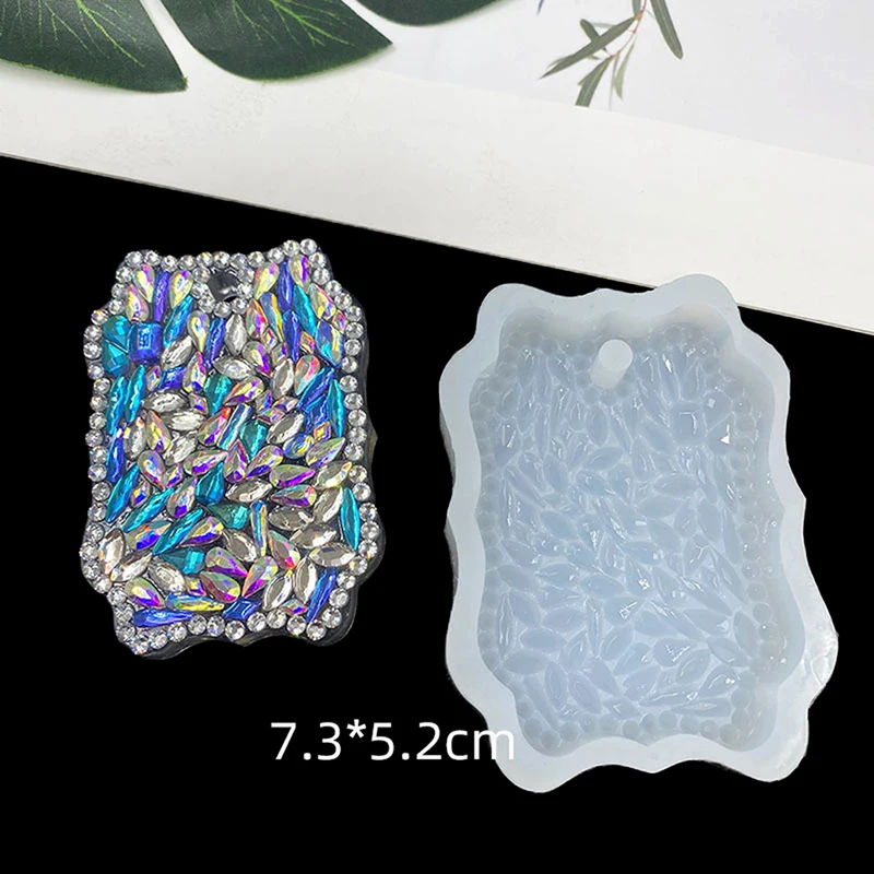 

DIY бриллиантовое наименование, силиконовая Бриллиантовая бирка с необычным кулоном, брелок, ювелирная форма, инструменты для ювелирных изд...