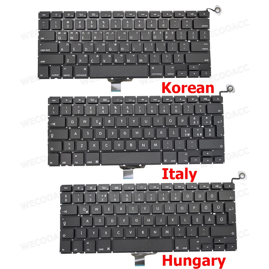 Новая сменная клавиатура для Macbook Pro 13 &quotA1278 английская испанская французская