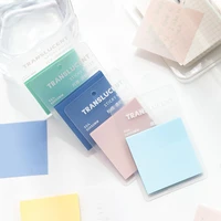 color transparent sticky note pads waterproof self adhesive memo notepad school office supplies stationery