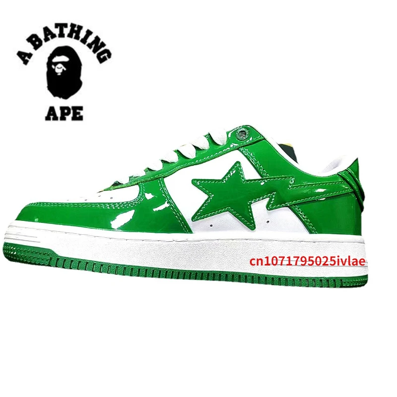 2023 A BATHING APE Men and Women Vibe BapeGoose Platform Sneakers Unisex Sports Breathable Bapesta Low Outdoor Training Shoes