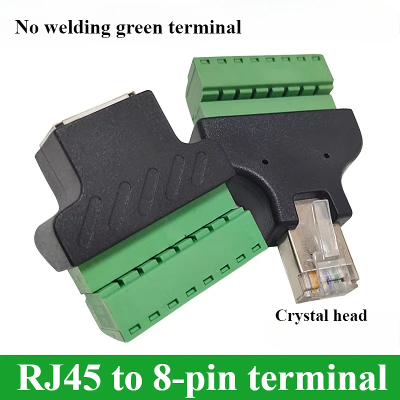 1 шт. высококачественный адаптер RJ45 для винтовых клемм разъем папа/гнездо на
