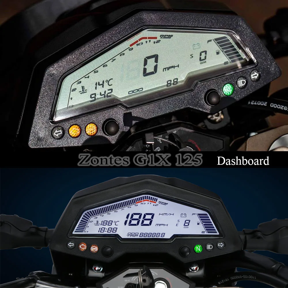 

New Motorcycle Accessories For Zontes G1 125 /G1 155 Motorcycle Sun Visor Speedometer Tachometer Cover Display Shield