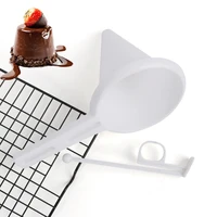 adjustable hand hold funnel chocolate candy confectionery mold pastry cream biscuit cupcake pancake maker kitchen baking supply