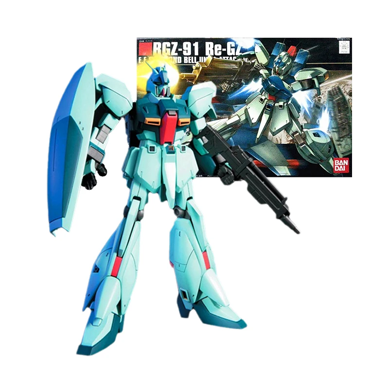 

Набор оригинальных моделей Bandai Gundam, Аниме Фигурки HG 1/144 RE-GZ коллекция Gunpla, Аниме фигурки, игрушки для мальчиков, детский подарок