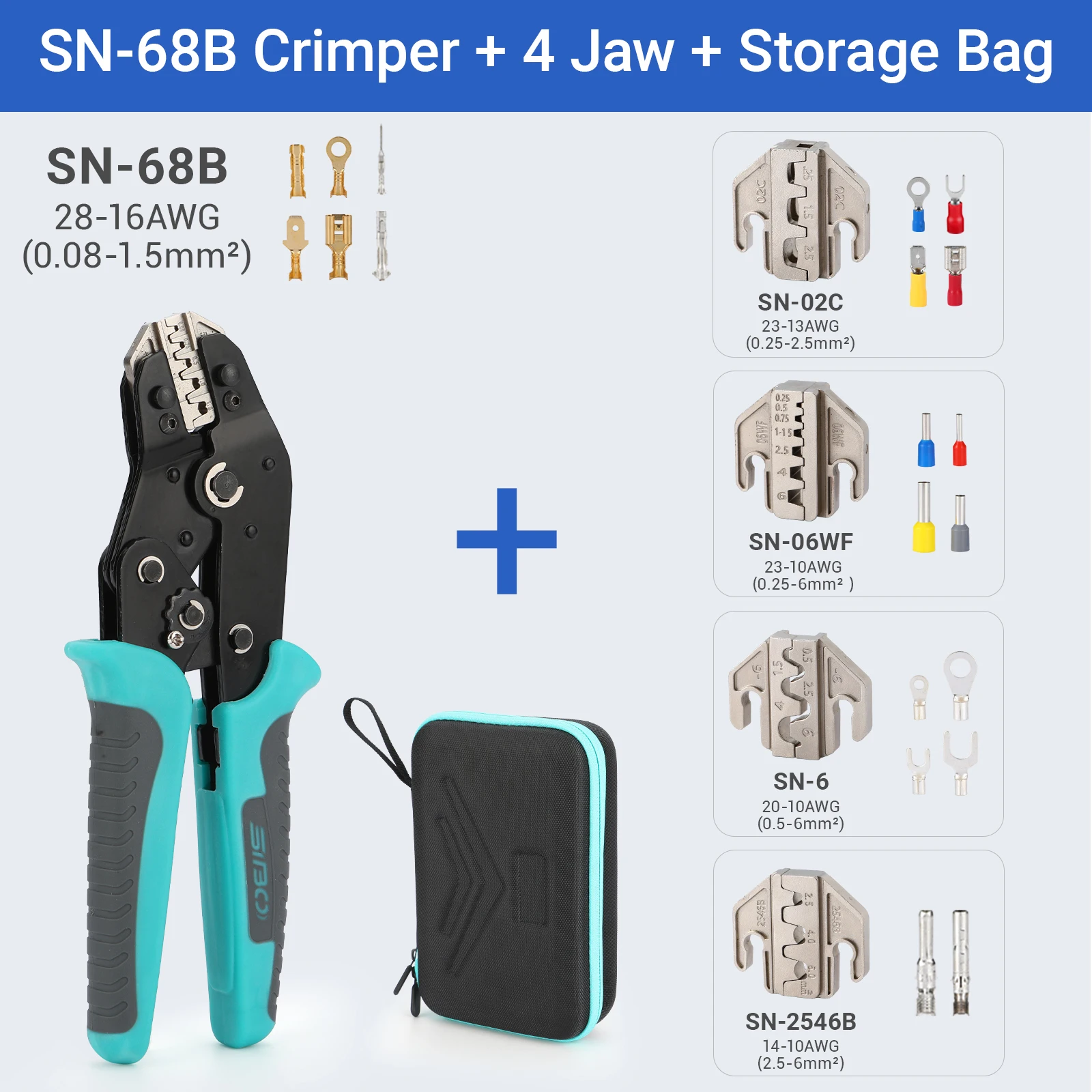 

Набор обжимных клещей SN 68B