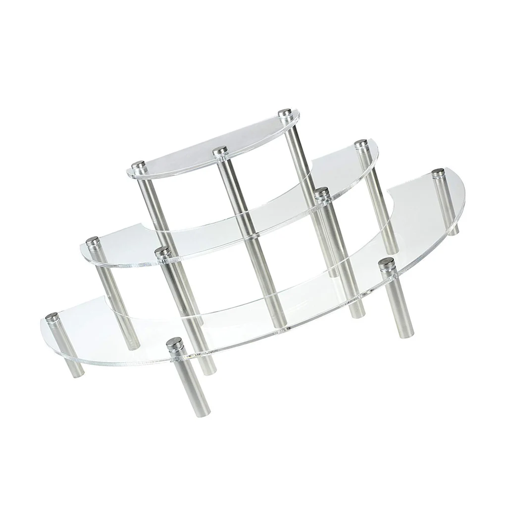 

1 Set Display Stands Semicircle Round Shaped Dessert Rack New Year Decoration Bakeware Tool Snack Storage Holder