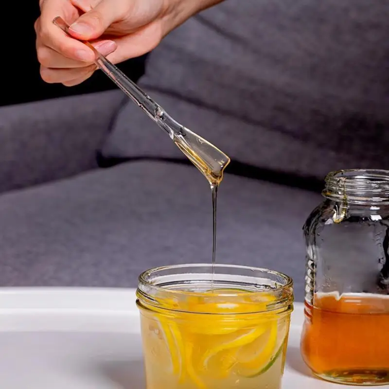 

Стеклянная ложка для меда, 1 шт., дозатор сиропа для меда, стеклянная ложка для меда, палочка для меда, кухонные аксессуары