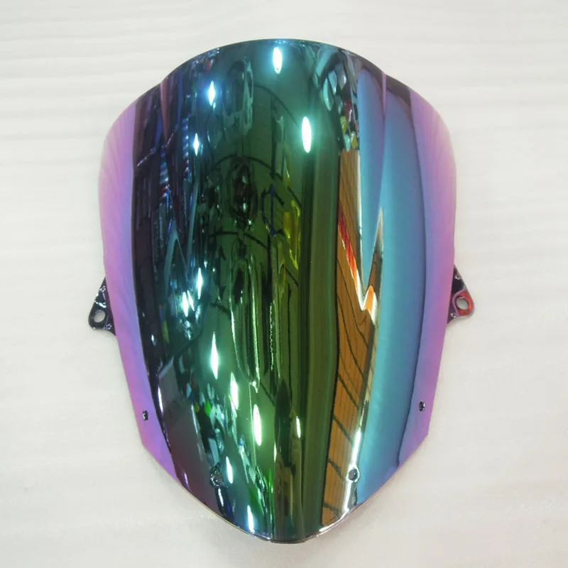 Фото 5-цветное лобовое стекло для Kawasaki NINJA ZX-6R 2009-2014/ZX-10R 2008-2010, ветровое стекло с двойным пузырьком, передние аксессуары для мотоциклов №4