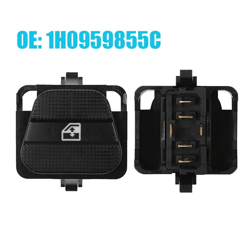 

1H0959855 1H0959855C 1HD959855 Электрический переключатель окон зеленого цвета для Volkswagen Golf
