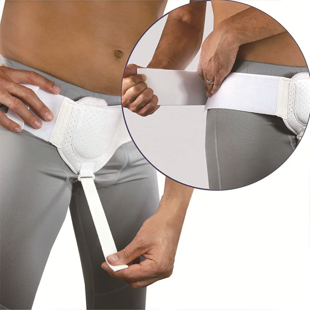 

Hernia Belt Truss for Inguinal Sports Support Brace Pain Relief Recovery Strap with 1 Removable Compression Pad Herni