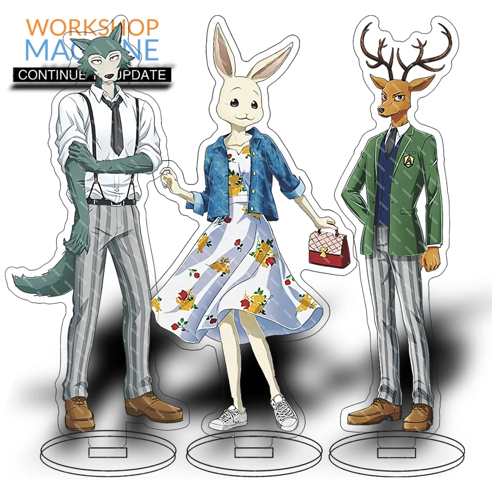 

BEASTARS Anime Characters Acrylic Display Stand Model Writing Desk Interior Decoration Ornaments Gift Couple Doll Collect 16cm