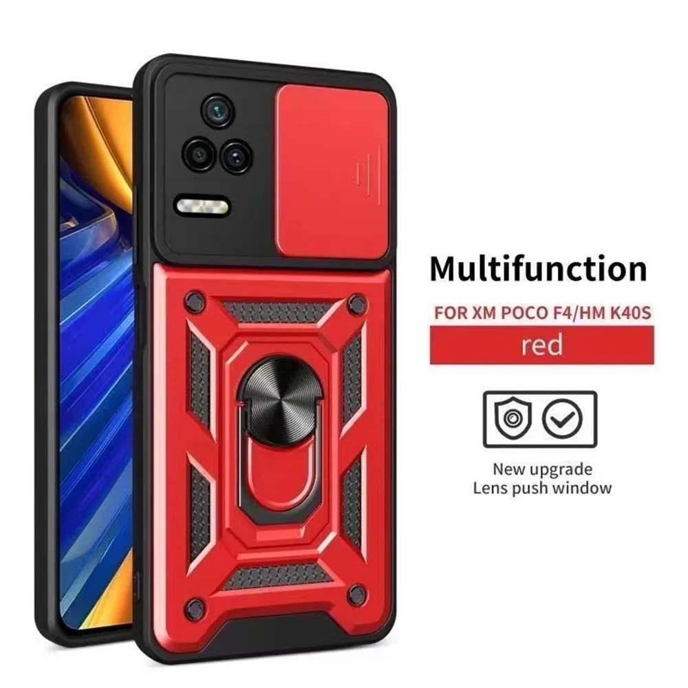 

Phone Case For Xiaomi POCO F4 Case For POCO F4 X4 GT M4 Pro X4 Pro Lens Protection Case Magnetic Ring Cover For POCO F4 PokoF4