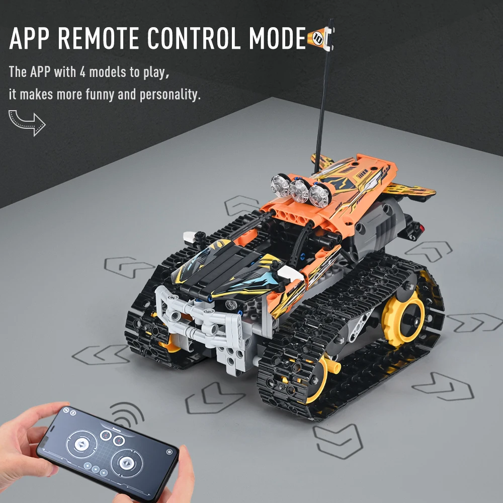 Технический Радиоуправляемый гусеничный трюковый автомобиль модель с