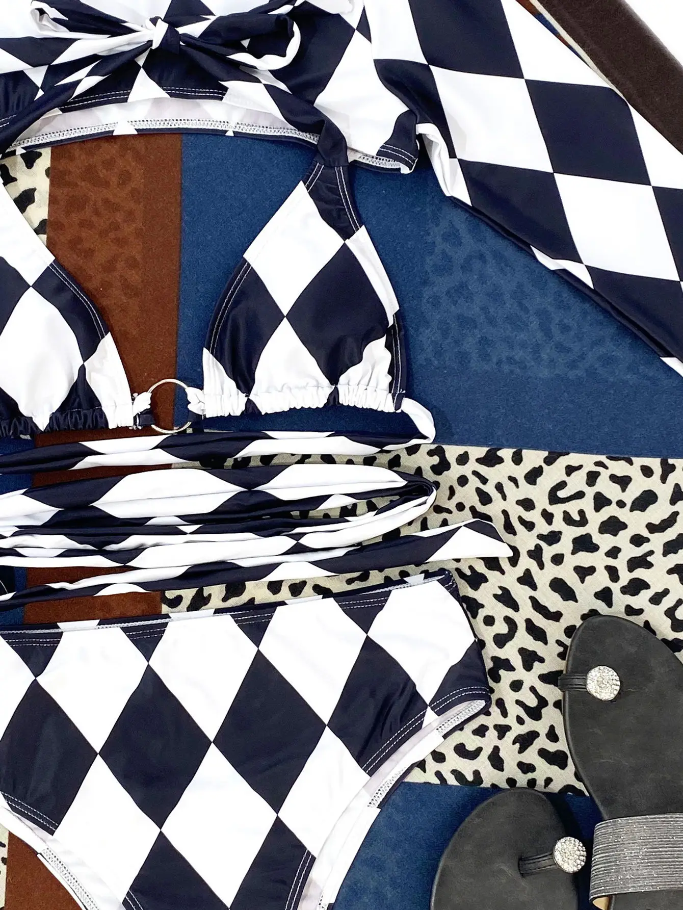 Новинка 2023 Цельный купальник сексуальное бикини для плавания Женский раздельный