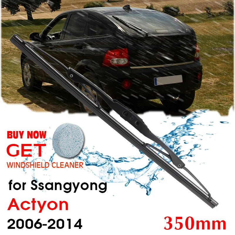 

Car Wiper Blade Rear Back Window Windscreen Windshield Wipers For Ssangyong Actyon Hatchback 350 mm 2006-2014 Auto Accessories