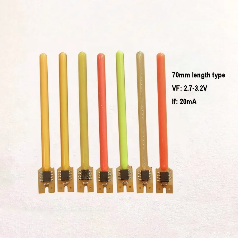 3 В 70 мм Cob Метеоритный дождь Текущая водяная лампа S14 Калибр Светодиодная нить