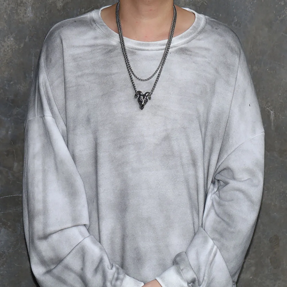 Винтажное ожерелье из нержавеющей стали с подвеской в виде козы