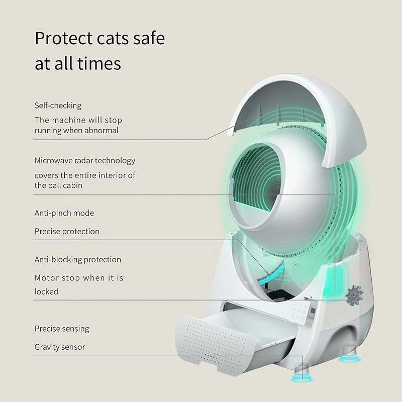 Кошачий бокс CATLINK для самоочистки туалета автоматический умный домашних