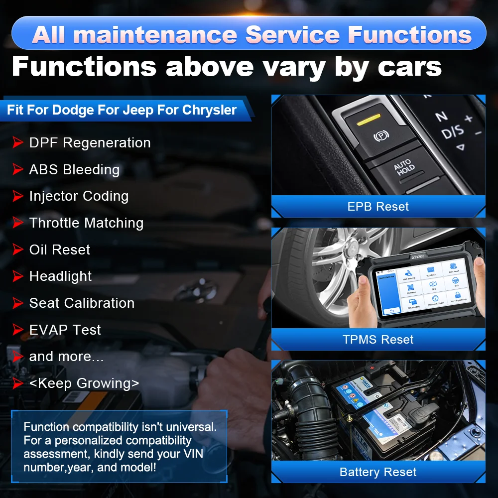 Фото Автомобильный сканер XTOOL IP500-DJC для Chrysler/Jeep/Dodge, все системы автомобильного диагностического инструмента, программное обеспечение, бесплатное обновление, добавление FCA AutoAuth №5