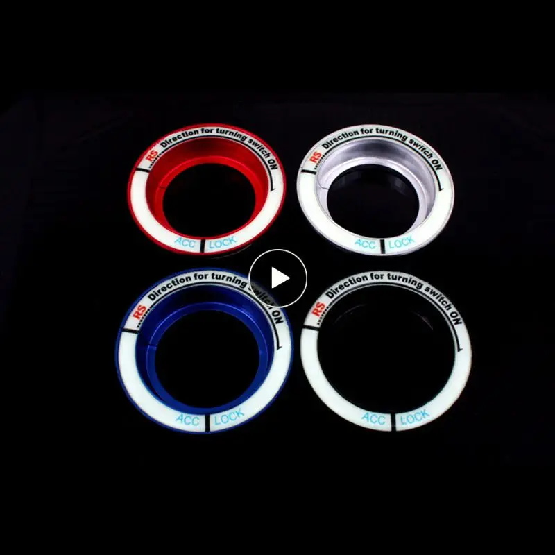 

Портативное кольцо для ключей Ford светящаяся наклейка на зажигание, крышка переключателя, наклейка, прочный светящийся кольцо для ключей зажигания Ralliart, автомобильные аксессуары