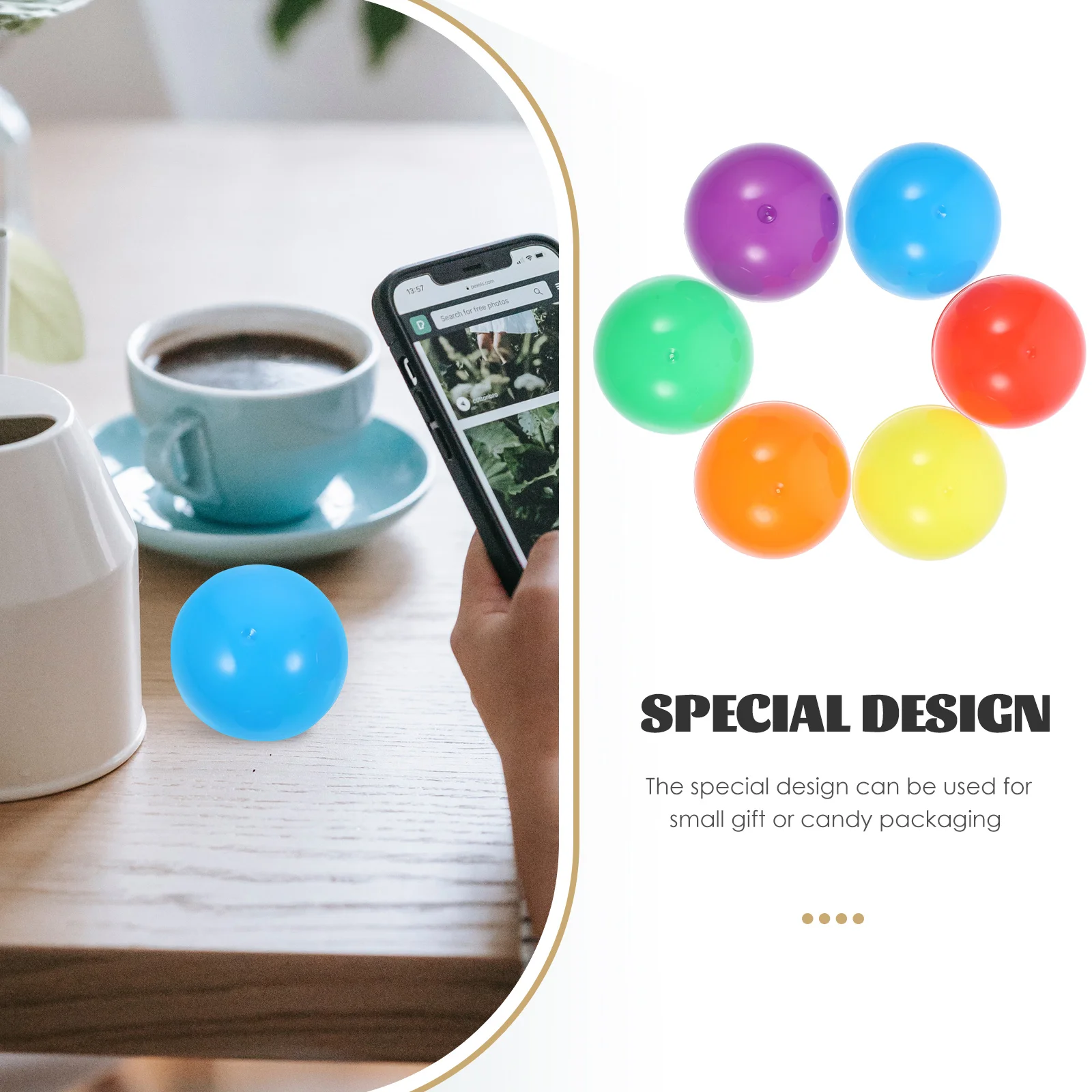 50 шт. красочные шарики Gashapon Shell Gumballs торговый автомат капсулы пустое пластиковое