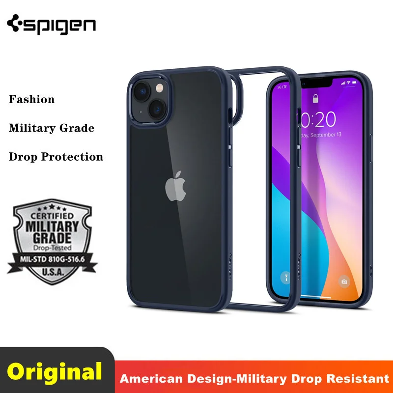 

Spigen [Ultra Hybrid] Anti Drop Airbag Phone Case For Apple iPhone 14 Plus Shockproof Lightweight Hard Shell